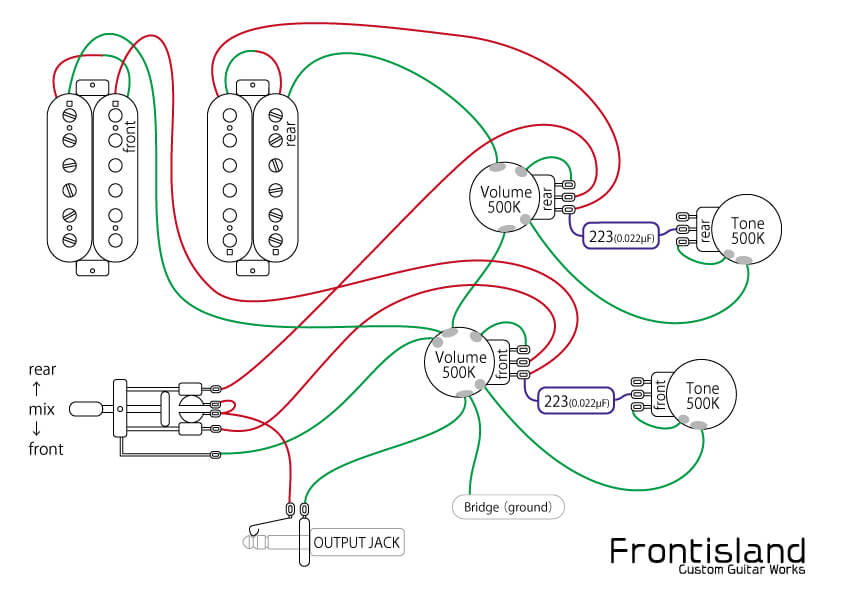 エレキギター配線図一覧 | Frontisland CustomGuitarWorks