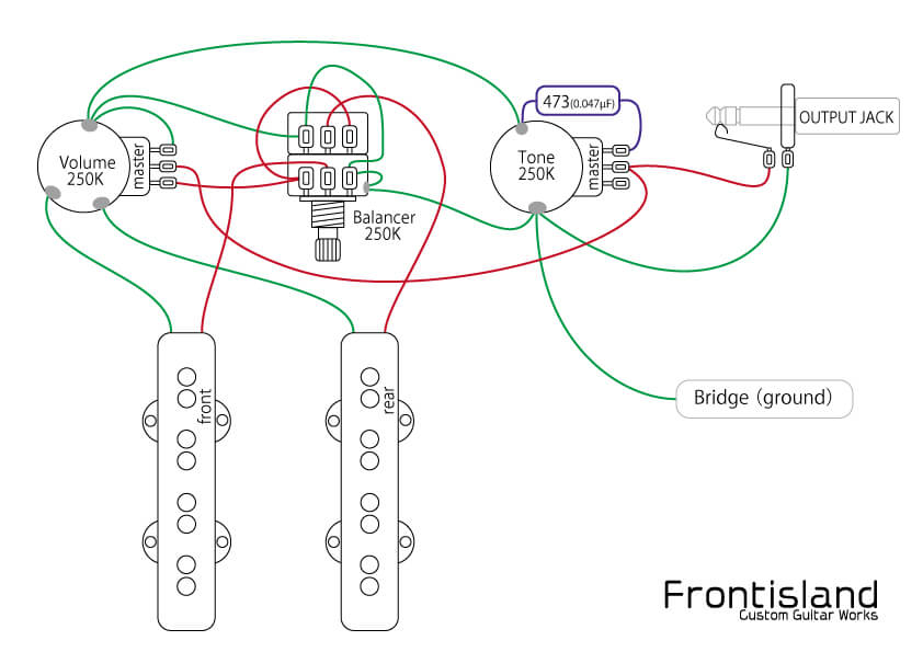 エレキギター配線図一覧 Frontisland Customguitarworks